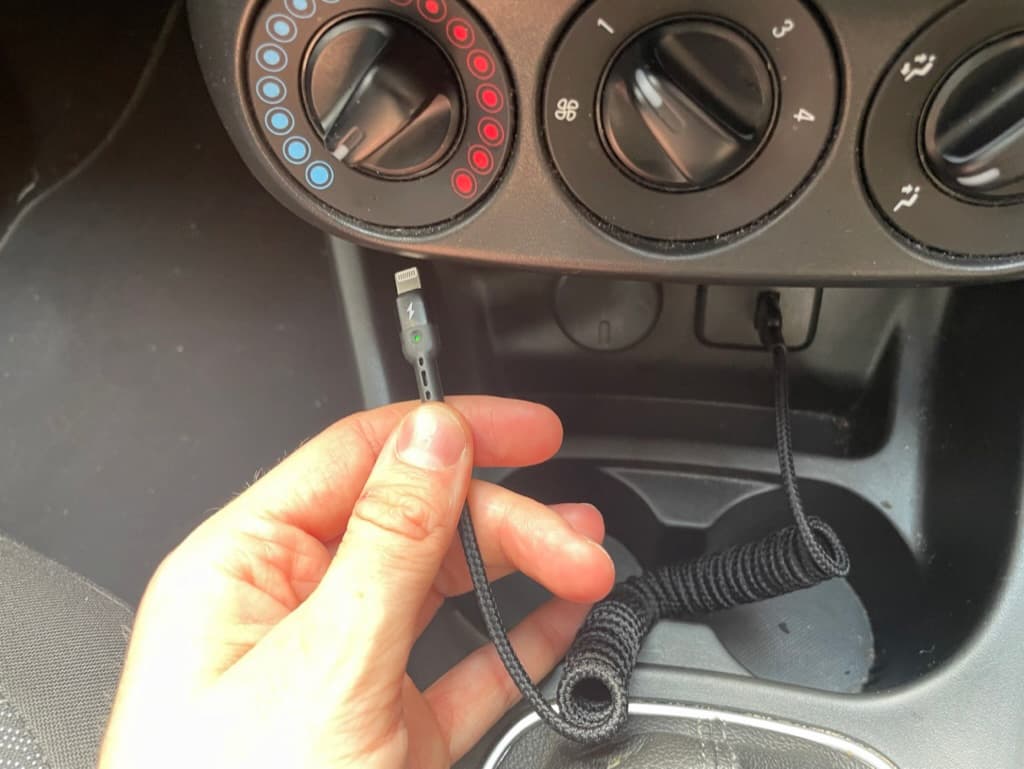 braided iphone cable for carplay